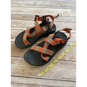Girls Chaco Z/2 Sandals Classic Shoes 2 Sport Water Hike Orange Blue Aztec